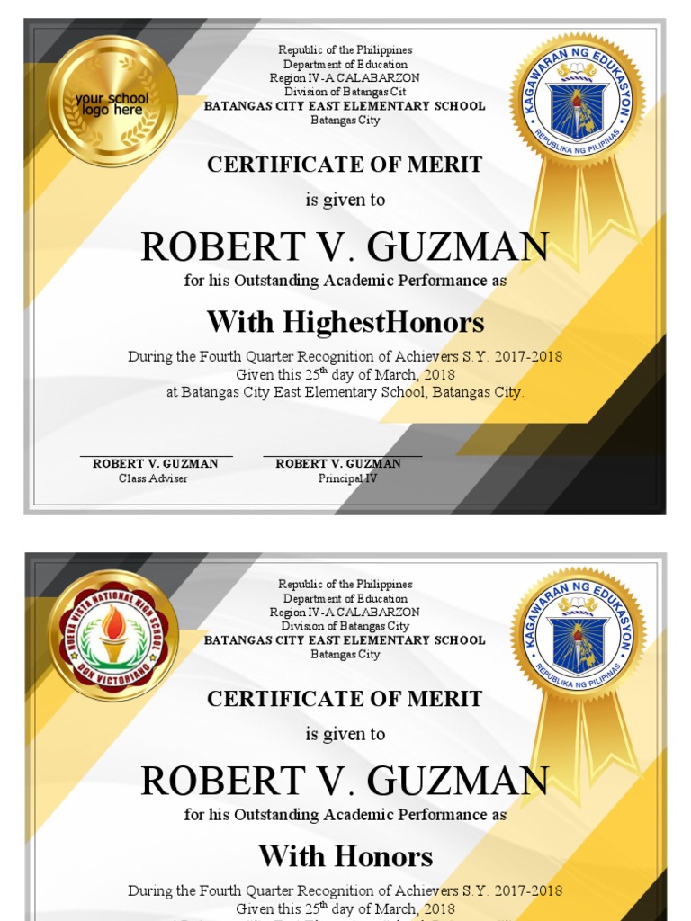 Award Certificates Templates | PDF