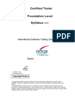Certified Tester Foundation Level Syllabus