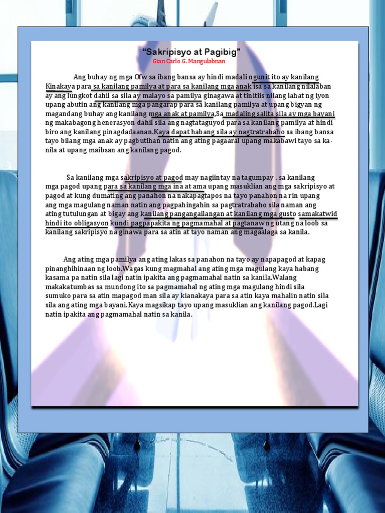 Sakripisyo at Pagibig | PDF