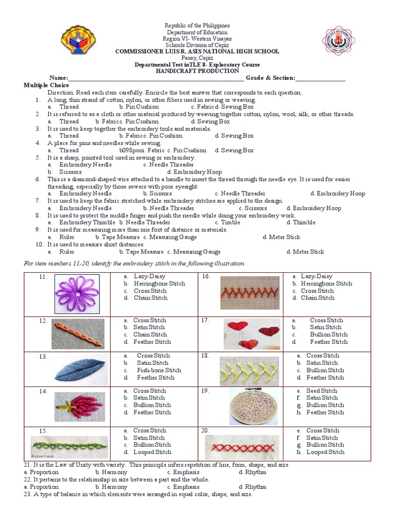 handicraft-exploratory-exam-pdf