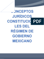 Conceptos Jurídicos Constitucionales Del Régimen de Gobierno Mexicano