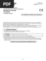 Mitsubishi Electric PAR-40MAA Installation Manual Eng