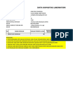 Data Kapasitas Lab Praktik Resep