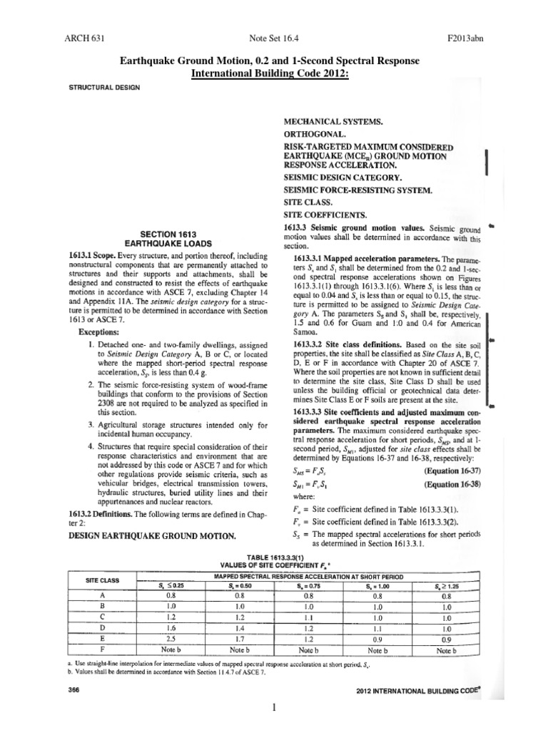 Earthquake Spectral Response Analysis | PDF