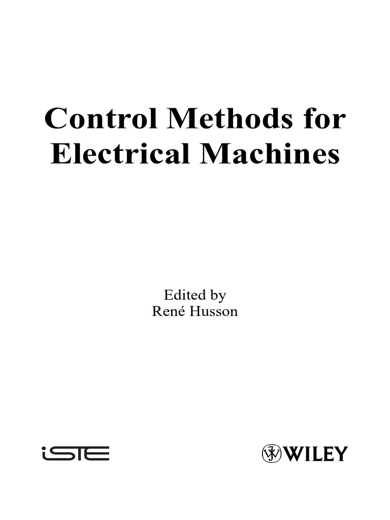Control Methods For Electrical Machines | PDF