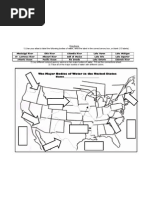Download USI Geography US Major Bodies of Water Blank Map by denglero11 SN66847097 doc pdf