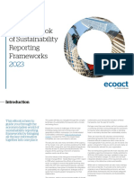 Sustainability Reporting Frameworks 2023 