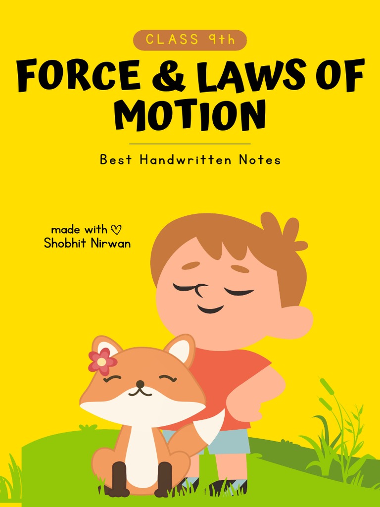 Force and laws of motion shobhit nirwan pdf force momentum