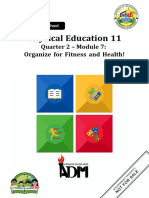 Pe11 - q2 - Mod7 - Organize For Fitness and Health