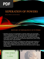 Seperation of Powers & Checks and Balances