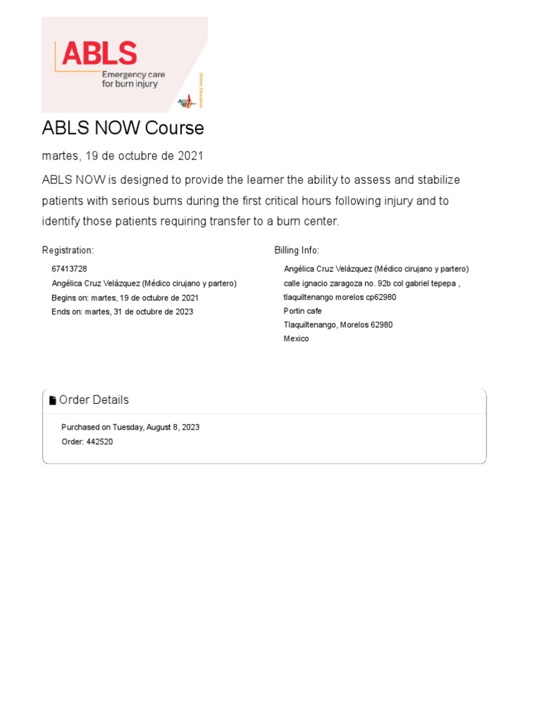 American Burn Association PDF