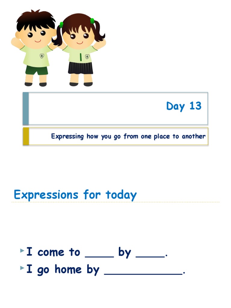 How to Express Travel Methods | PDF