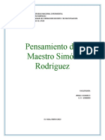 Pensamiento Maestro Simón Rodríguez