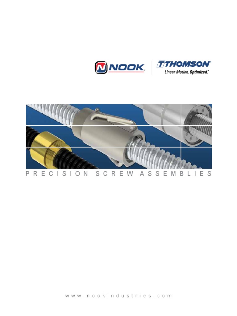 NOOK - Precision Screw Assemblies | PDF | Mechanical Engineering ...