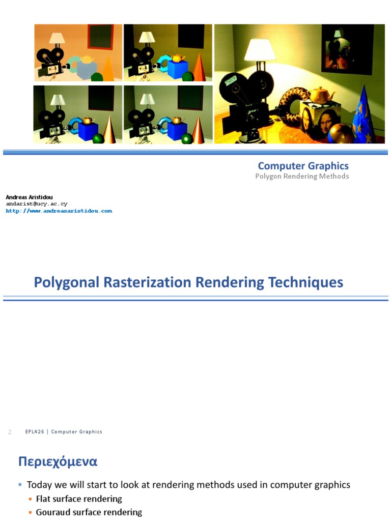 Polygon Rendering Techniques Explained | PDF | Rendering (Computer ...