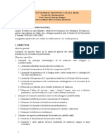 Traducció General Espanyol-Català (8119) Traducció I Interpretació Prof. Joan M. Perujo Melgar Curs Acadèmic 2011-12 (Sense Docència)