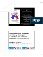 Sample Pambubugbog at Bugbugan Positioning in Domestic Violence