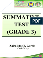 Grade 3 Summative Test q1 Set B