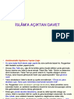 Ders - İslam - A Açıktan Davet