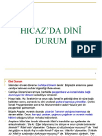 Ders - Hicaz - Da Dinî Durum