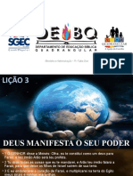 Aula 3 - Deus Manifesta o Seu Poder