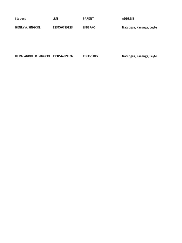 Sample merge pdf