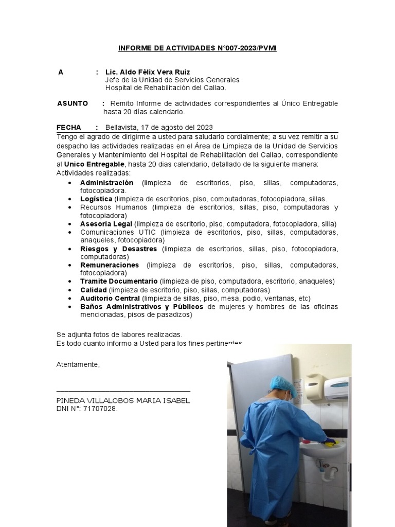 Informe de Actividades | PDF