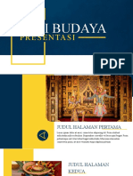 Biru Kuning Dan Putih Modern Seni Budaya Presentasi