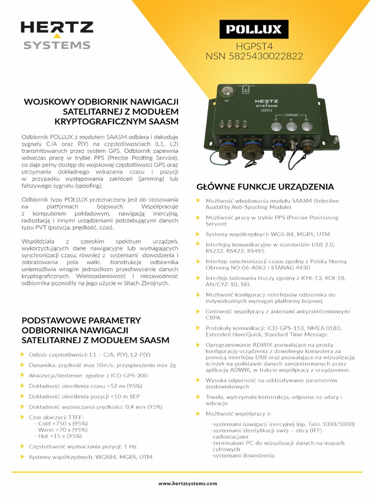 Pollux PLGR | PDF