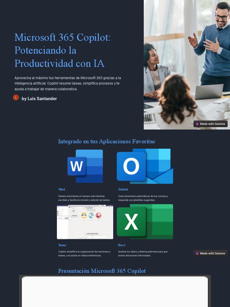 Microsoft 365 Copilot: Impulsa tu Productividad | PDF | Inteligencia ...