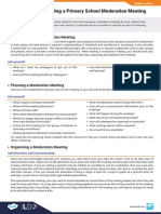 Middle Leaders - Leading A Primary School Moderation Meeting