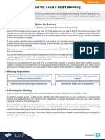 Middle Leaders How To - Lead A Staff Meeting