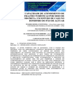 Análise Da Capacidade de Atendimento de Atrações Turísticas Por Meio de Simulação Discreta: Um Estudo de Caso No Bondinho Do Pão de Açúcar