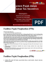 Manajemen Perpajakan Tentang Pemanfaatan Tax Insentives - Kel 5