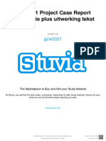 Stuvia 604955 Bgz2021 Project Case Report Presentatie Plus Uitwerking Tekst