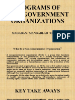 Programs of Non-Government Organizations