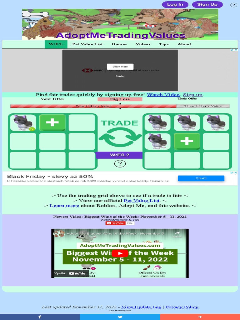 Roblox adopt me trading values win fair lose wfl pdf