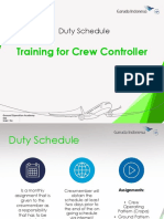 Training For Crew Controller 2018 - Modul 3 - Duty Schedule - H