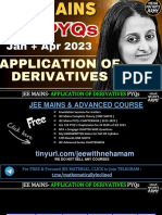 Application of Derivatives - JEE (Main) - 2024