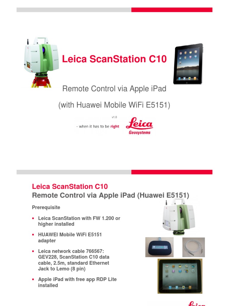 C10 Remote Control Via Apple Ipad - Huawei WiFi Adapter - en | PDF ...