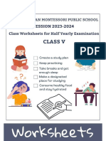 G5 Term I Compiled Worksheets 2023-24