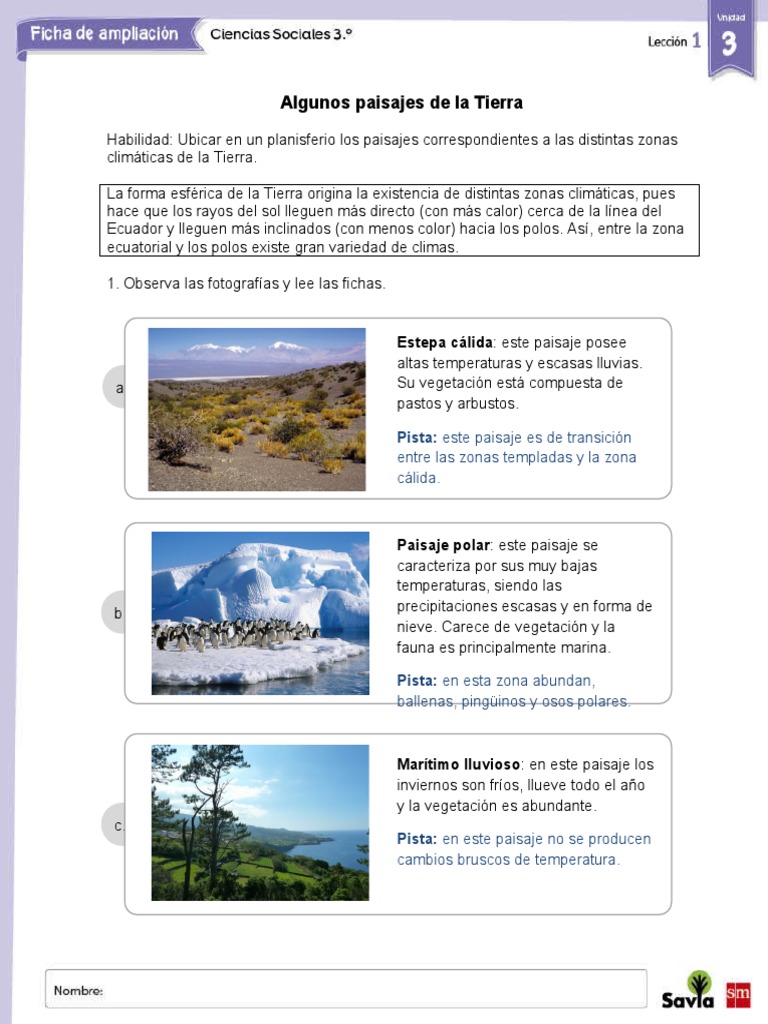Zonas Climáticas y Paisajes de la Tierra | PDF | Clima | Clima templado