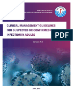Clinical Management Guidelines For Suspected or Confirmed COVID 19 Infection in Adults Version 4 April 2023 MOH NUG