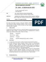 Informe #55 - 2023 - JCRR/SGDUR-MDC: Municipalidad Distrital de Colpas - Ambo - Huánuco