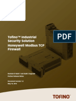 Honeywell Modbus TCP Firewall Rev D Partner Upgrade Release Notes v1.0