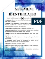 Assessment Identificatio N