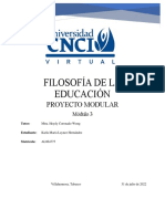 Filosofía de La Educación