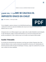 ¿QUÉ ES, Y CÓMO SE CALCULA EL IMPUESTO ÚNICO EN CHILE - ARF Consultores