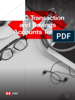 Transaction Savings Terms and Conditions