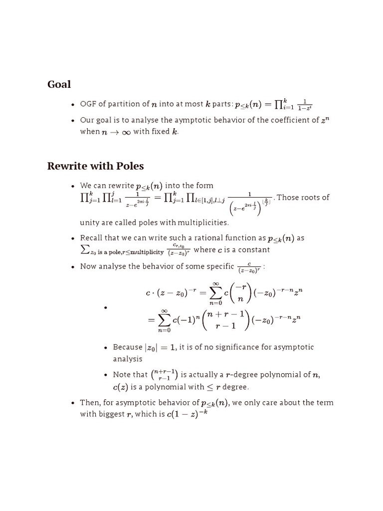 Asymptotic Behavior of Number of Partitions PDF